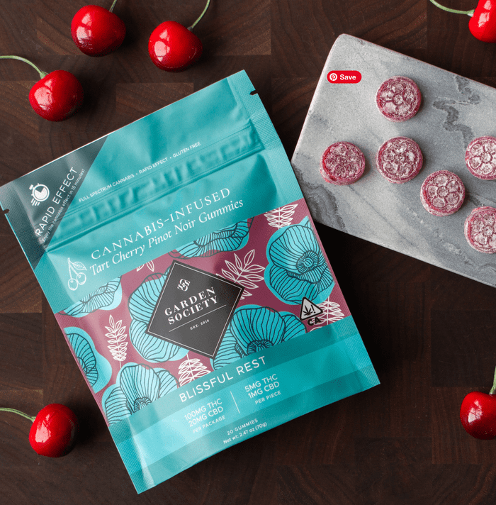 The Tart Cherry Pinot Noir Cannabis Gummies by Garden Society