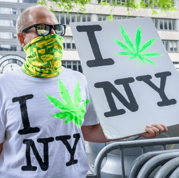 A marijuana advocate in New York