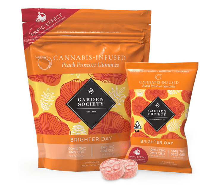 Garden Society Peach Prosecco Gummies