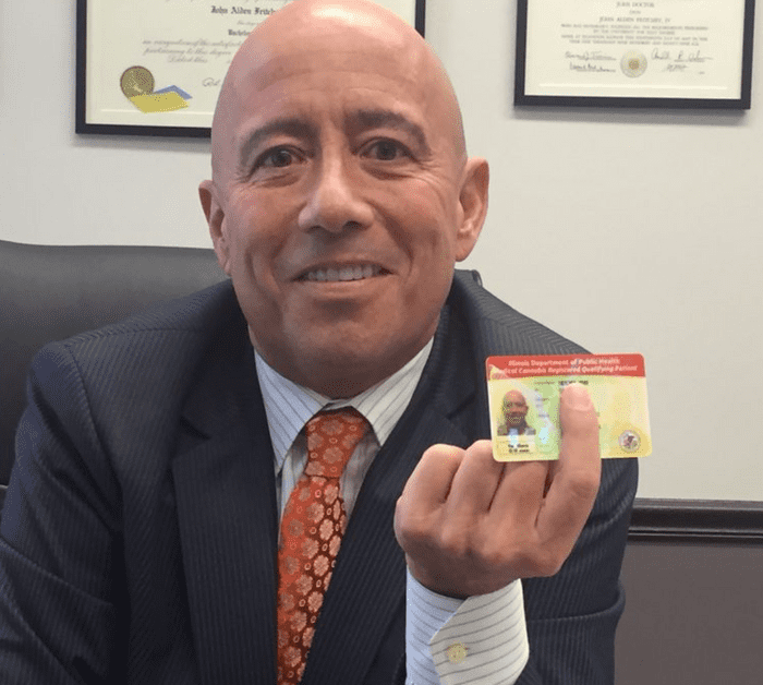 A medical cannabis cardholder in Illinois